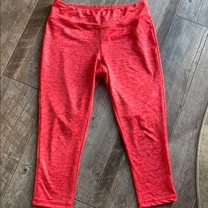 Neon Orange Workout Capris